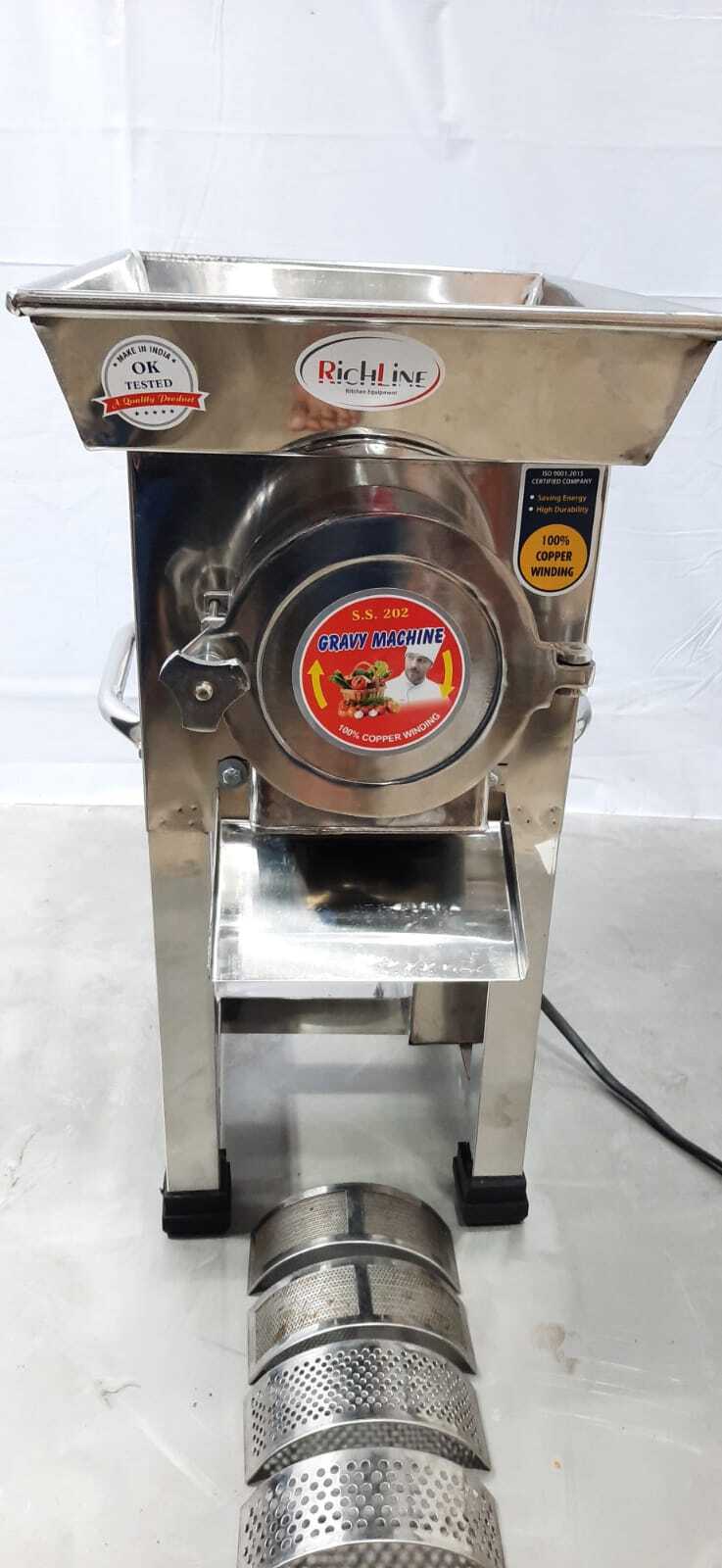 Commercial Pulveriser Gravy Machine - 25"x15"x22" | 0.75 Kw Electric, Stainless Steel Design For Hotels & Catering
