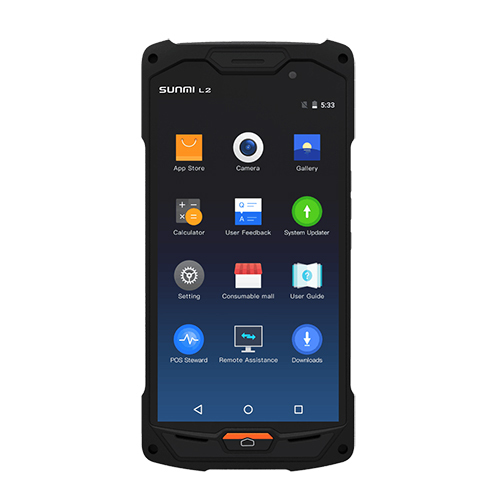 Sunmi L2 Handheld Android Mobile - Color: Black