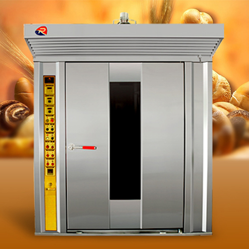 R-900 SS Rotary Rack Oven - High-Performance Stainless Steel, 3200 X 2390 X 2490 mm , Fully Automatic Design, 9-Rack Capacity with Steam Function