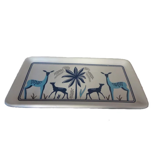 Printed Ceramic Serving Tray - High-quality Ceramic, Polished Surface Finish, Available In Various Colors, Modern And Attractive Design