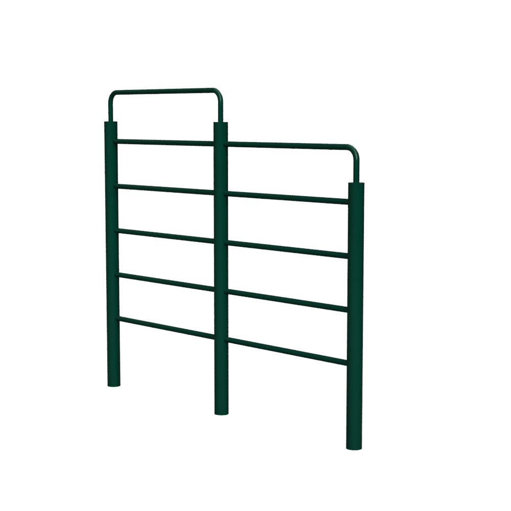 Gym Wall Bar Double - Grade: Commercial Use