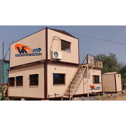 Industrial Portable Bunk House - Color: Cream