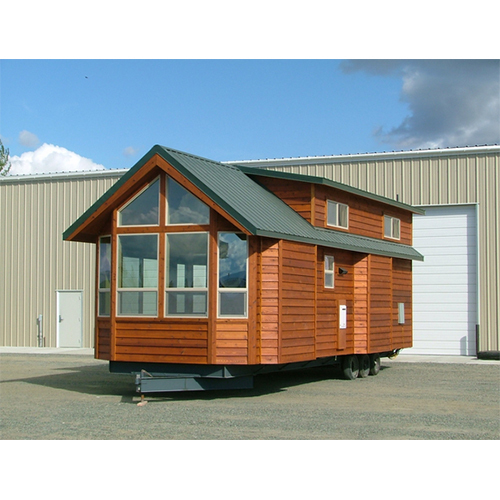 Industrial Portable Cottages - PVC Flooring, PU Insulation, Brown Wooden Door | Inward/Outward Open Style, Durable PU Panel Roof