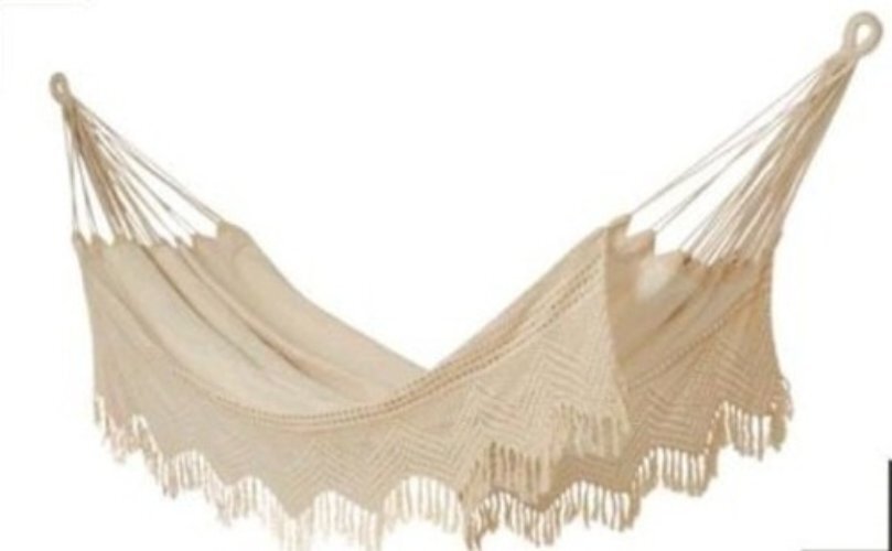 Hammock Swing - Durable Cotton Fabric, Generously Sized For Comfort | Ideal For Relaxation And Leisure Activities