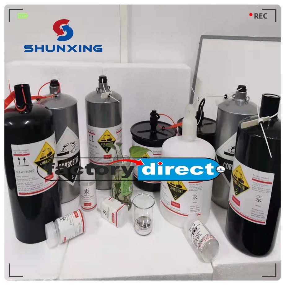 34.5kg Mercury Liquid 99.999% Mercury Silver Liquid For Gold Mine From Top Factory! - Purity: 99.99%