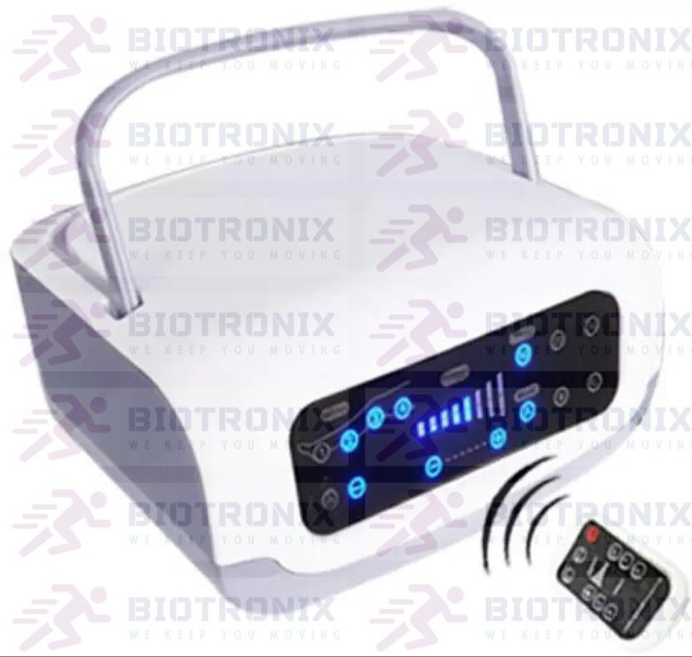 Biotronix Solution Foreverpneumatic Compression Dvt Pumps - Abs Plastic, Rectangular Design | Touch Screen Control, Adjustable Compression Pressure 60-240 Mmhg, Portable For Comprehensive Physiotherapy Therapy