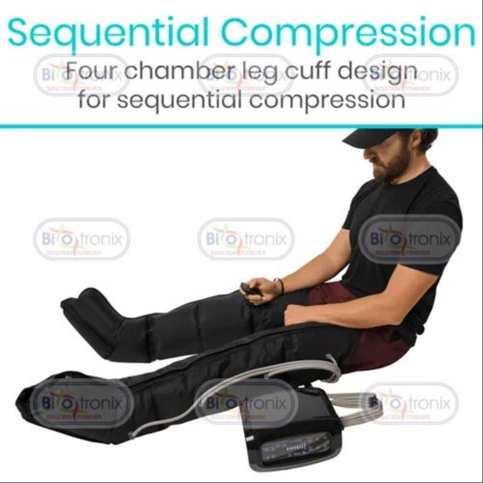 Lymphedema Dvt Machine - Abs Plastic, Portable 5kg Design | Adjustable Compression, Touch Screen, Remote Controlled Relief, Digital Precision Therapy