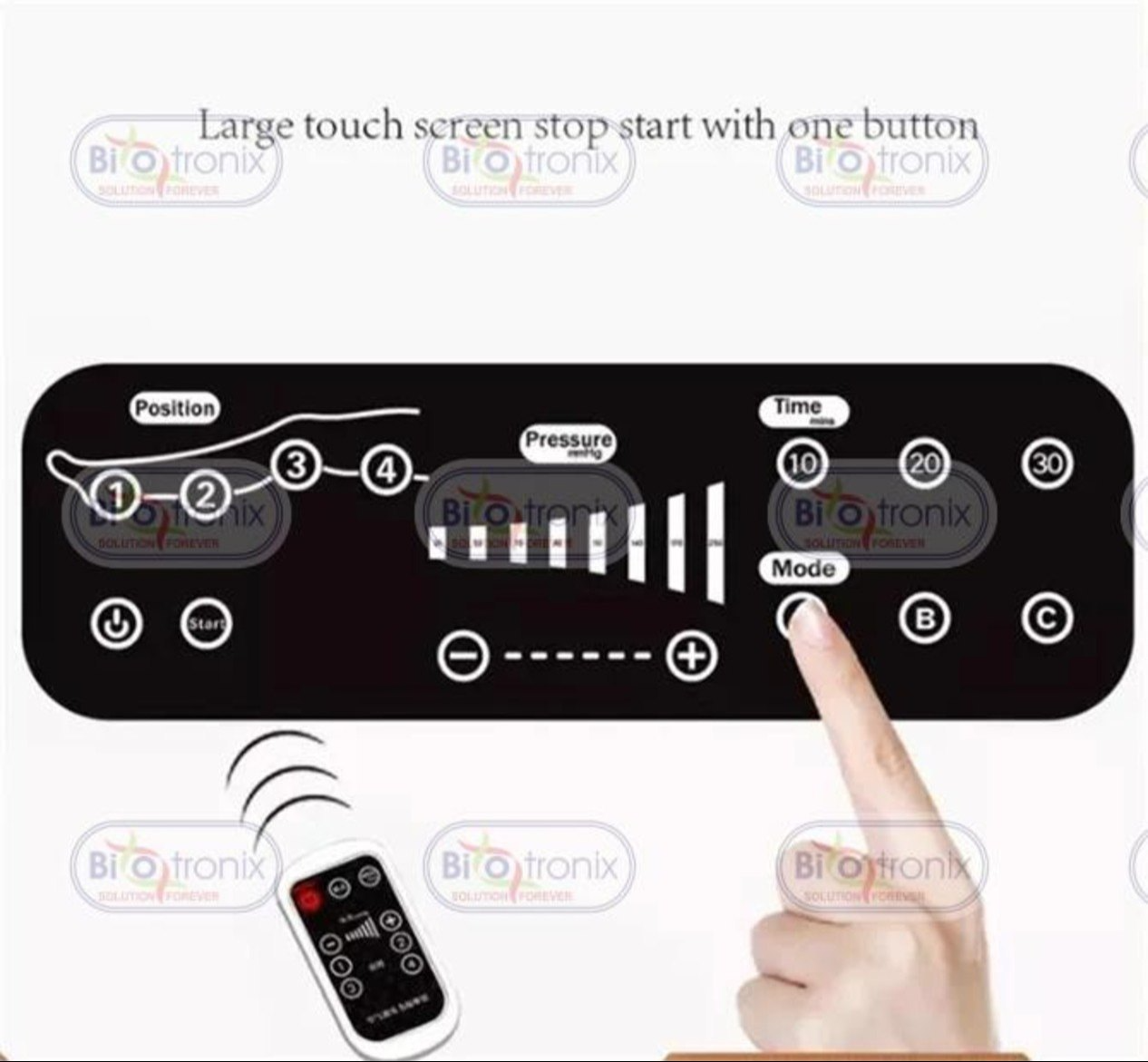 Lymphedema Dvt Machine - Abs Plastic, Portable 5kg Design | Adjustable Compression, Touch Screen, Remote Controlled Relief, Digital Precision Therapy