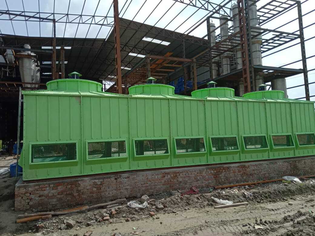 Frp Cooling Tower With Double Fan - Color: Green