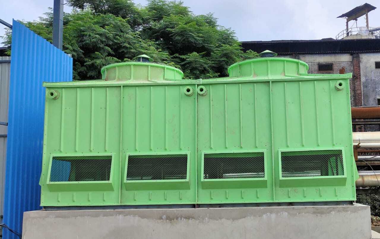 Frp Cooling Tower With Double Fan - Color: Green