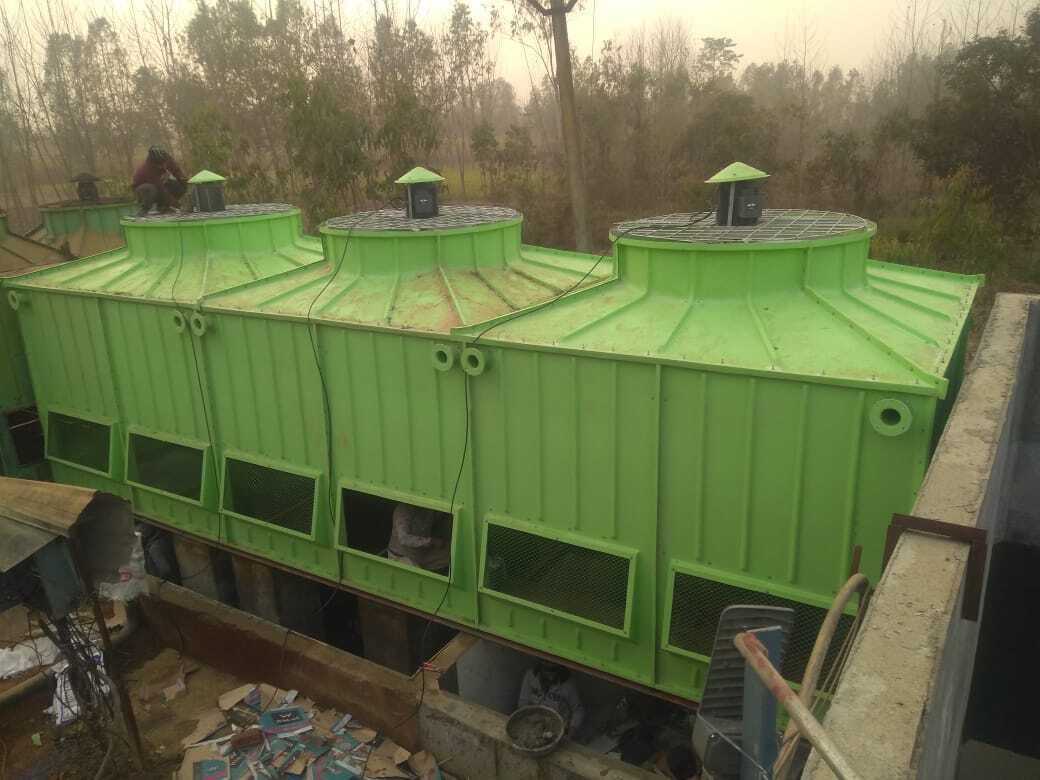 Frp Cooling Tower With Double Fan - Color: Green