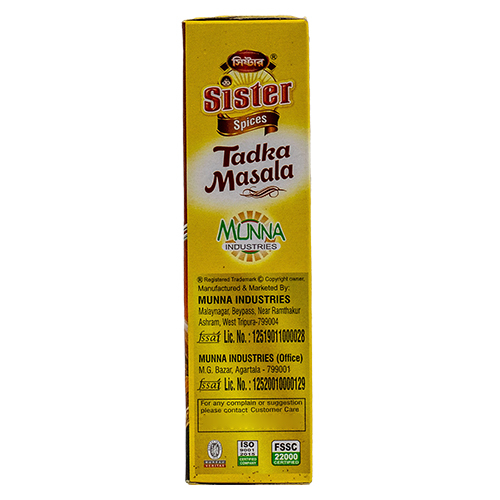 Tadka Masala - 50 Grams Food Grade Powder | Authentic Indian Spice Blend, 12-month Shelf Life, Easy To Use