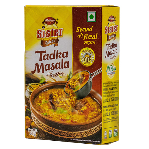 Tadka Masala - 50 Grams Food Grade Powder | Authentic Indian Spice Blend, 12-month Shelf Life, Easy To Use