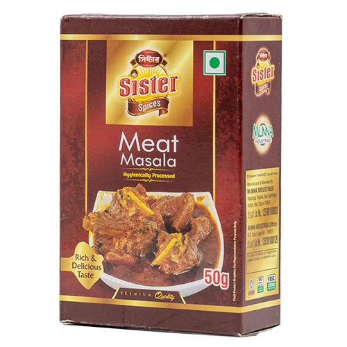 Meat Masala - 50 Grams Powder | Red Color, Aromatic Spice Blend For Marinating, Curries, And Grilled Dishes With 12-month Shelf Life