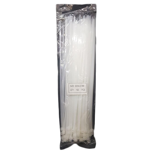 01_100 Pcs 300X4.8 Mm Round Cable Tie - Application: Industrial