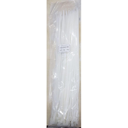 02_100 Pcs 300X4.8 Mm Round Cable Tie - Application: Industrial