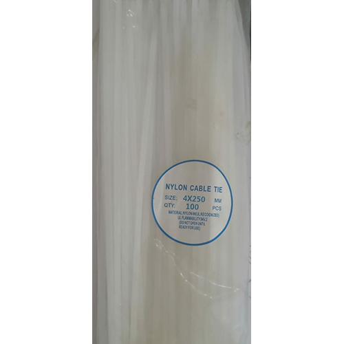 100 Pcs 4X250 Mm Nylon Cable Tie - Application: Industrial