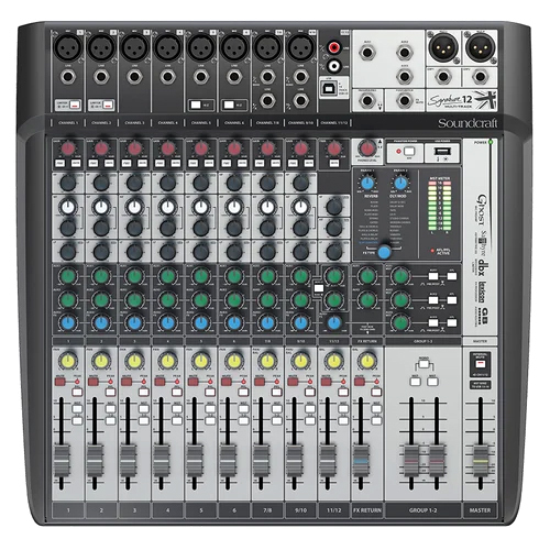 Soundcraft Signature 12 Mtk Audio Mixer - Dimension (L*W*H): 19.2 X 17.9 X 8.3 Inch (In)