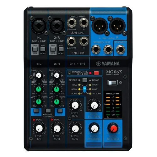 Yamaha Mg06X Audio Mixer - Color: Black