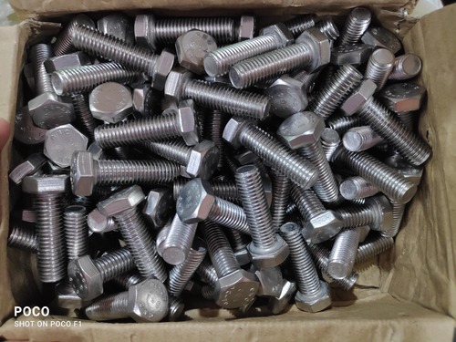 Hexagonal Nut Bolt - Steel, Varies Based on Size, Silver Color | High Efficiency, Durable, Corrosion-Resistant, Polished Surface Finish