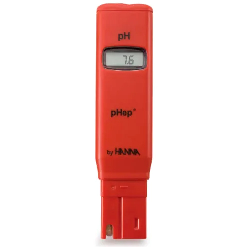 pHep Waterproof Pocket pH Tester - Plastic, 160 x 40 x 17 mm, 65 g | Manual Control Mode, Waterproof Design, Battery Powered, +/-0.5°C Accuracy