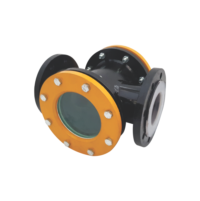 Ptfe Lined Double Window Flow Indicator