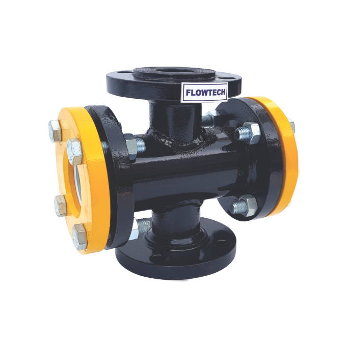 Ptfe Lined Double Window Flow Indicator