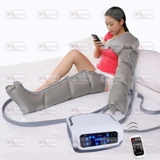 Dvt Compression Therapy Device - Portable Electric, 4 Chamber System, Touch Screen Control For Effective Treatment Of Legs, Arms, And Waist Recovery