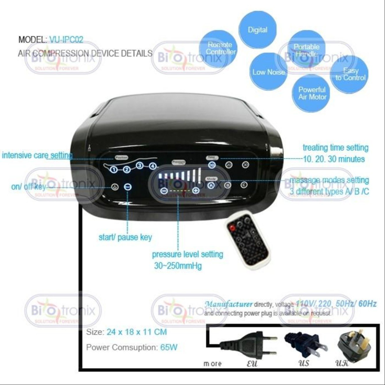 Digital Dvt Compression Therapy 4 Chamber Dvt Air Therapy Compression Therapy For Legs