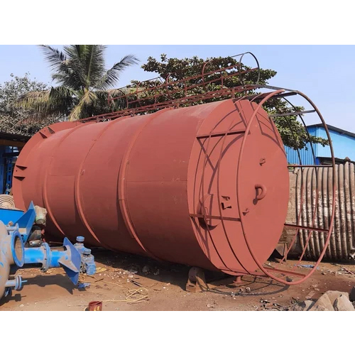Stainless Steel Oil Storage Tank 10000 Litre - Color: Red