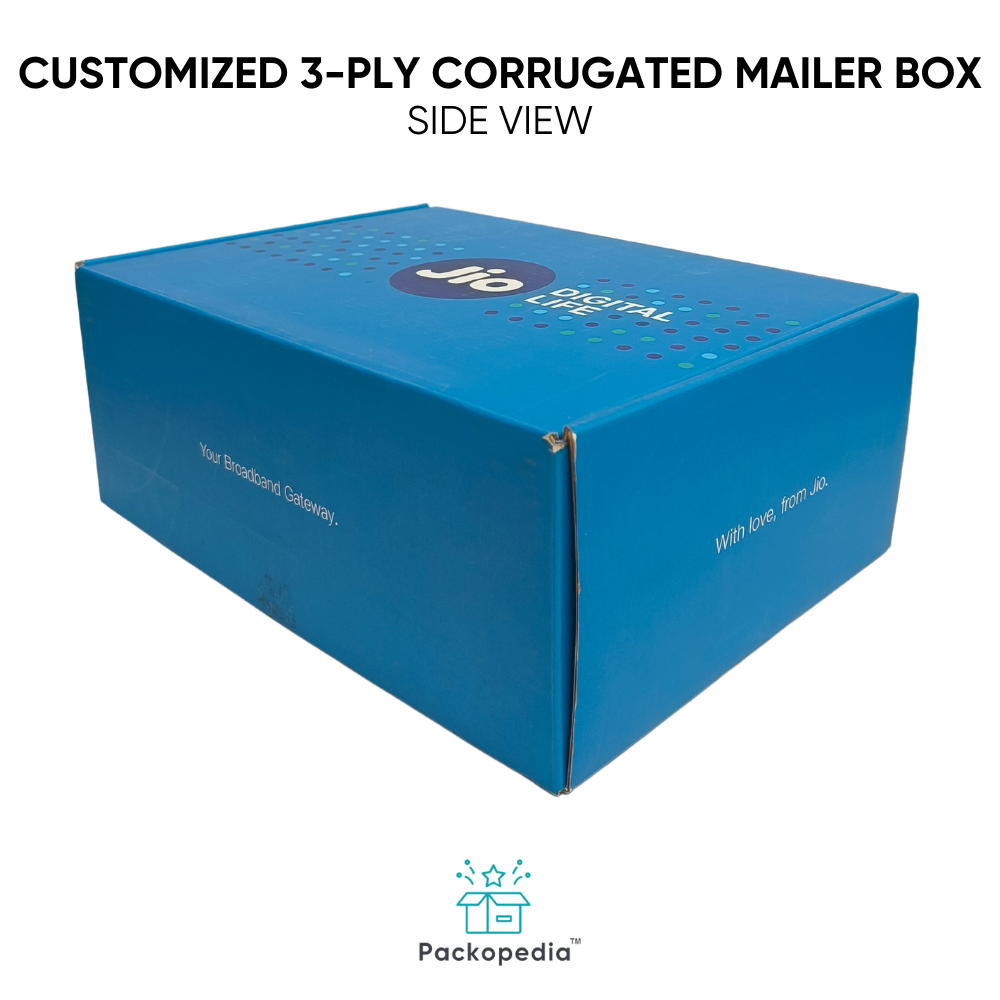 Customized 3-ply Corrugated Printed Mailer Box - Artwork: Cmyk Pdf File