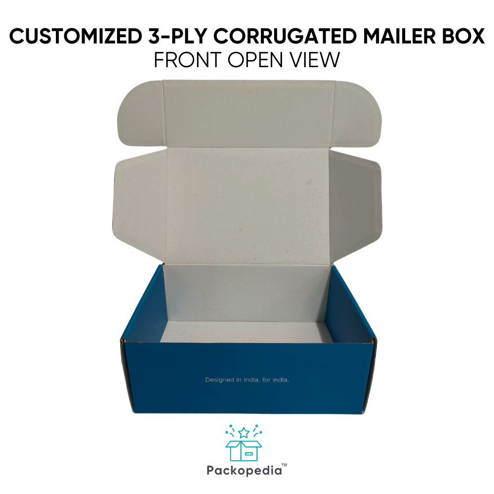 Customized 3-ply Corrugated Printed Mailer Box - Artwork: Cmyk Pdf File