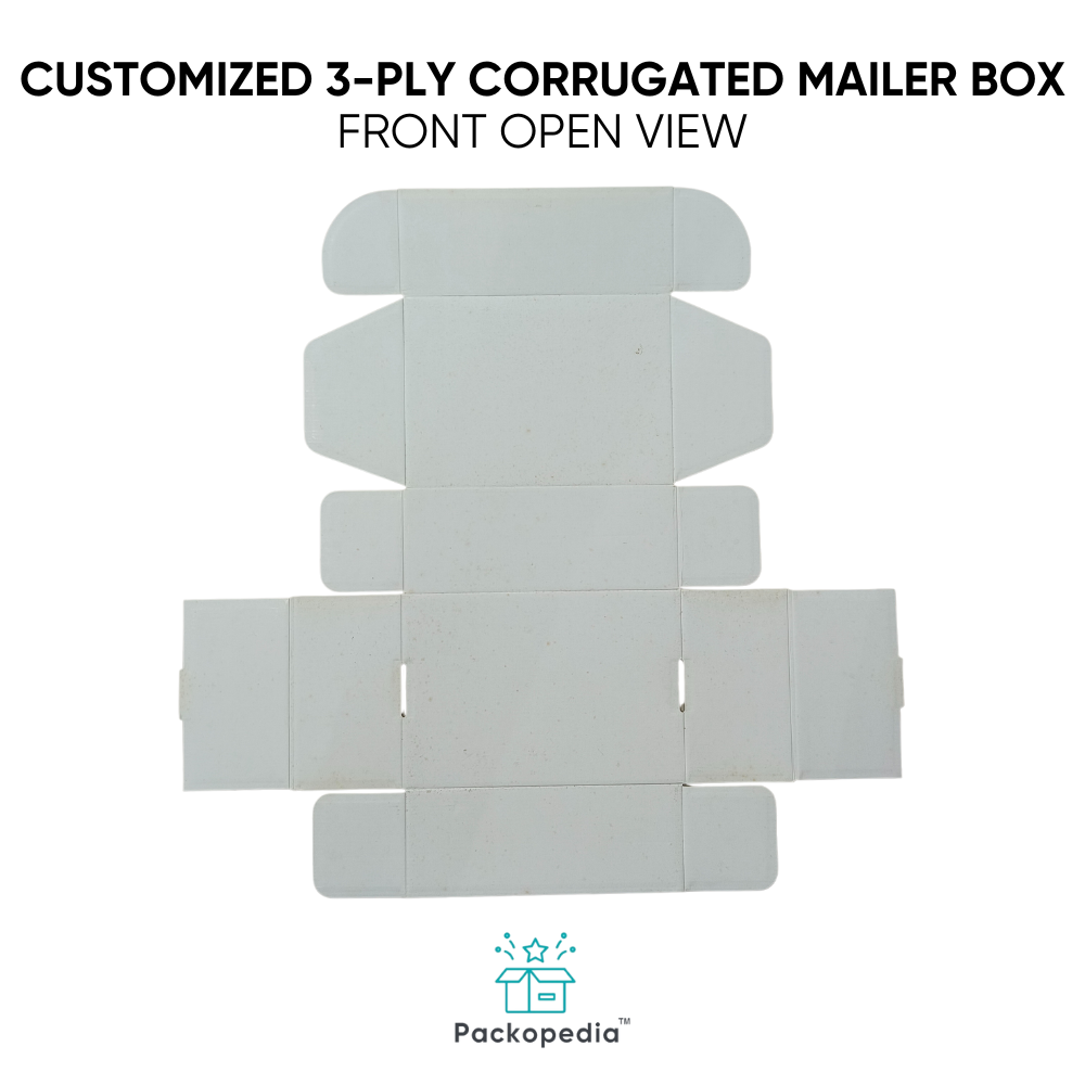 Customized 3-ply Corrugated Printed Mailer Box - Artwork: Cmyk Pdf File