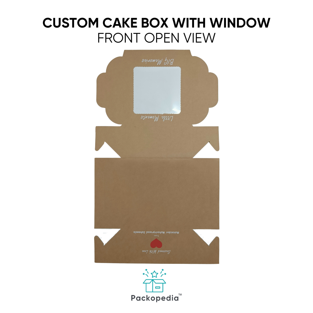 Custom Cake Box With Window And Dori Handle
