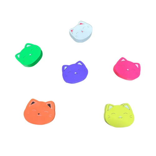 Non Dust Toy Color Eraser - High-quality Rubber, Compact Size, Stylish Pink Color | Effective Smudge-free Erasing Without Dust Residue