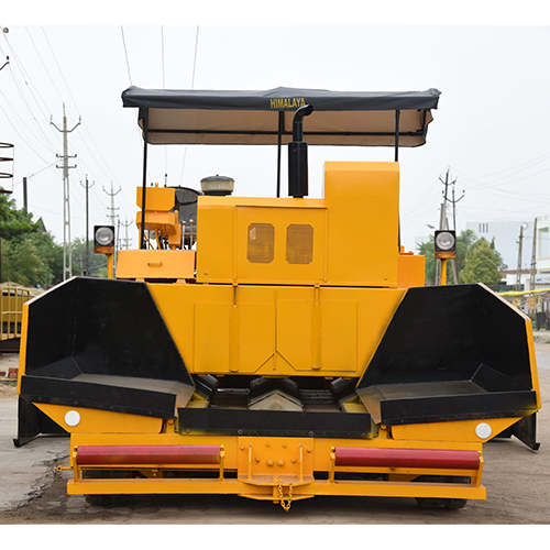 Industrial Paver Finisher - Mild Steel Construction, Semi-automatic Operation, Yellow Color | Human-machine Interface Cooling System, Warranty Included