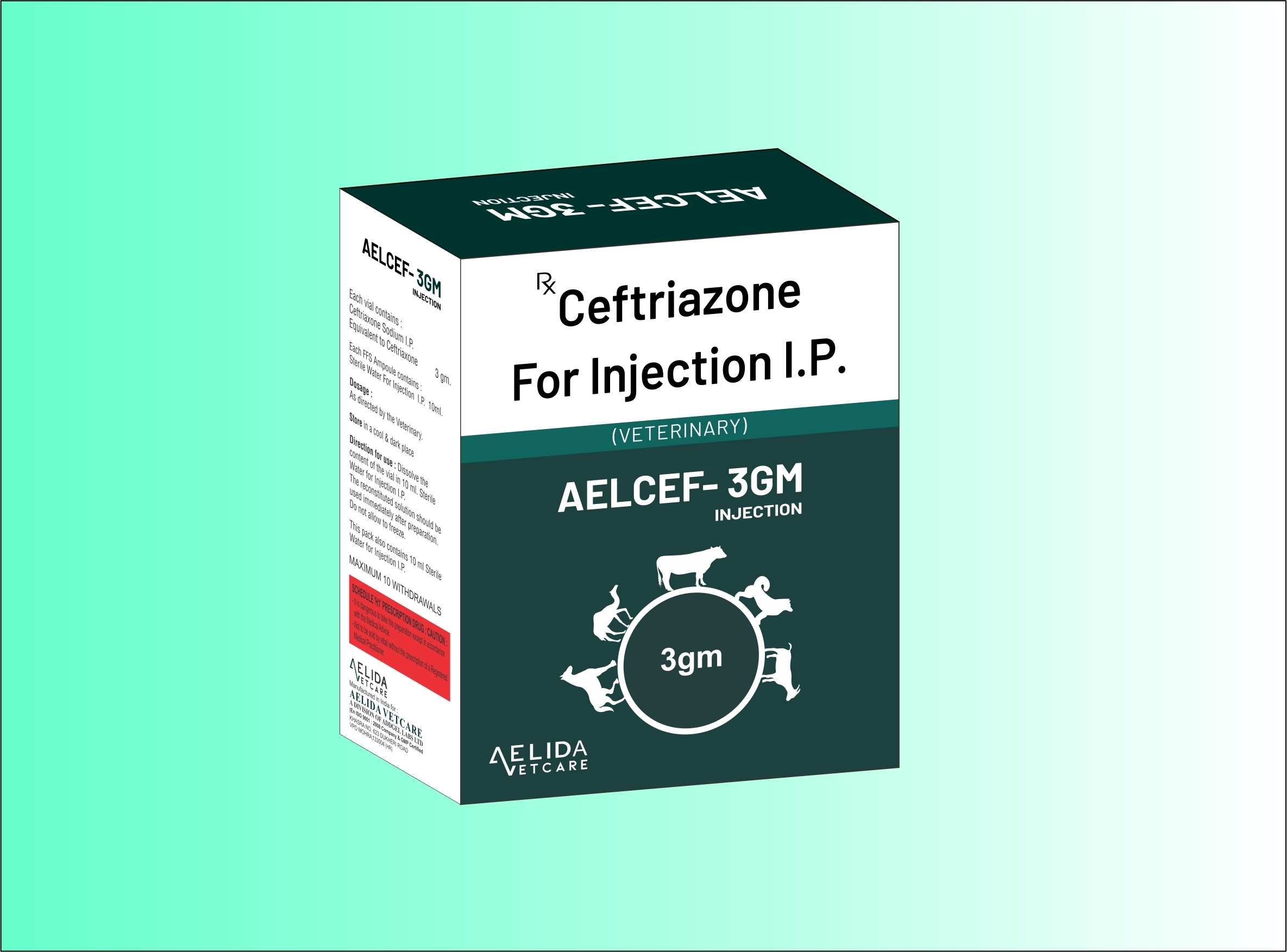 Ceftriaxone Injection Veterinary Pcd Franchise On Monopoly Basis - Physical Form: Powder