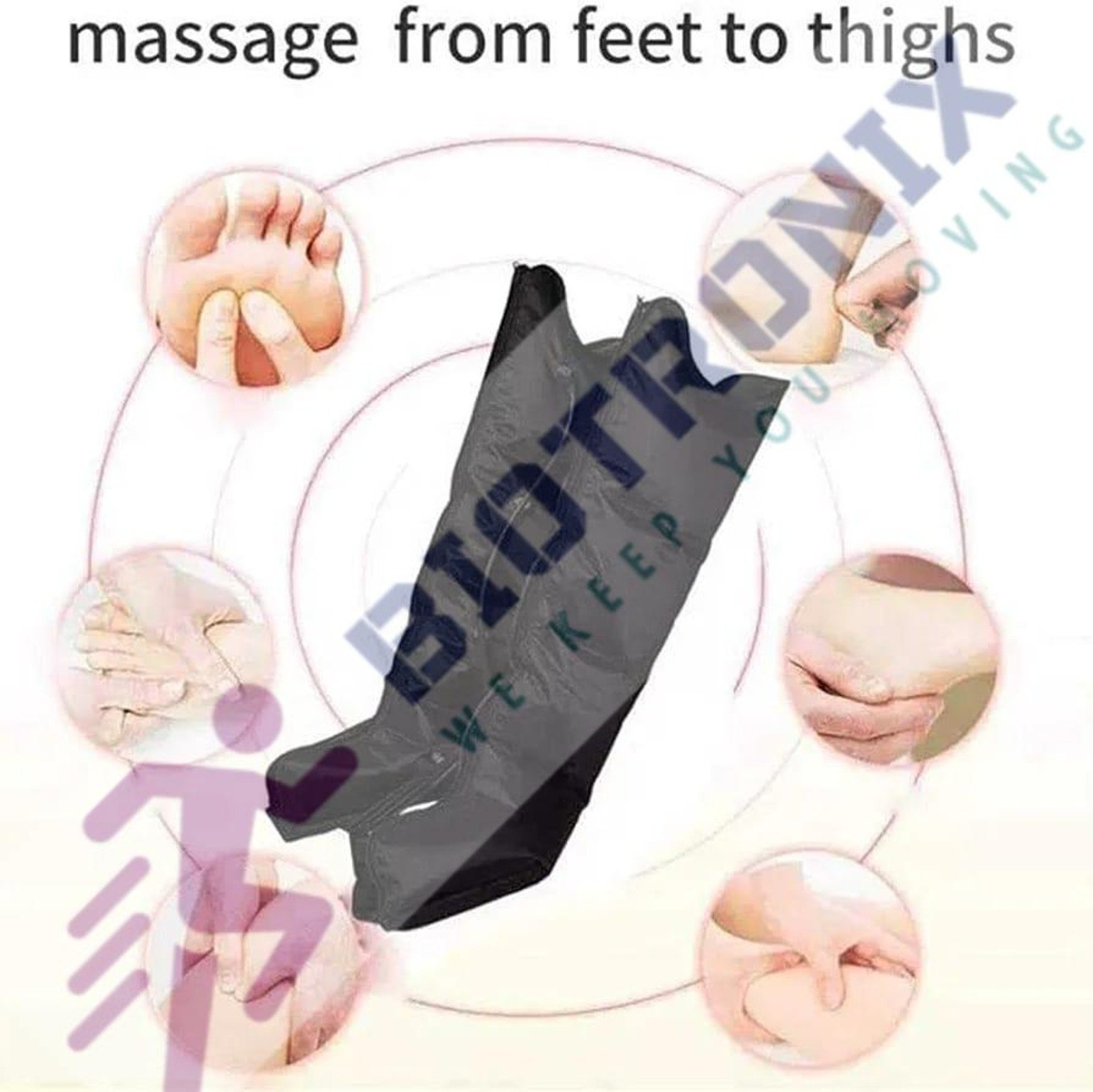 Air Compression Therapy Recovery Boots With Six Chambers Compression Therapy - Age Group: Adults