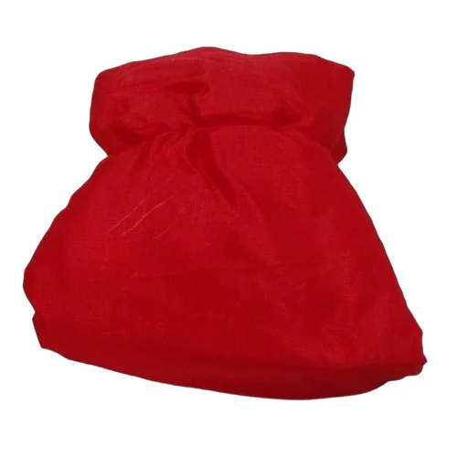 लाल पॉलिएस्टर रेशम फैब्रिक