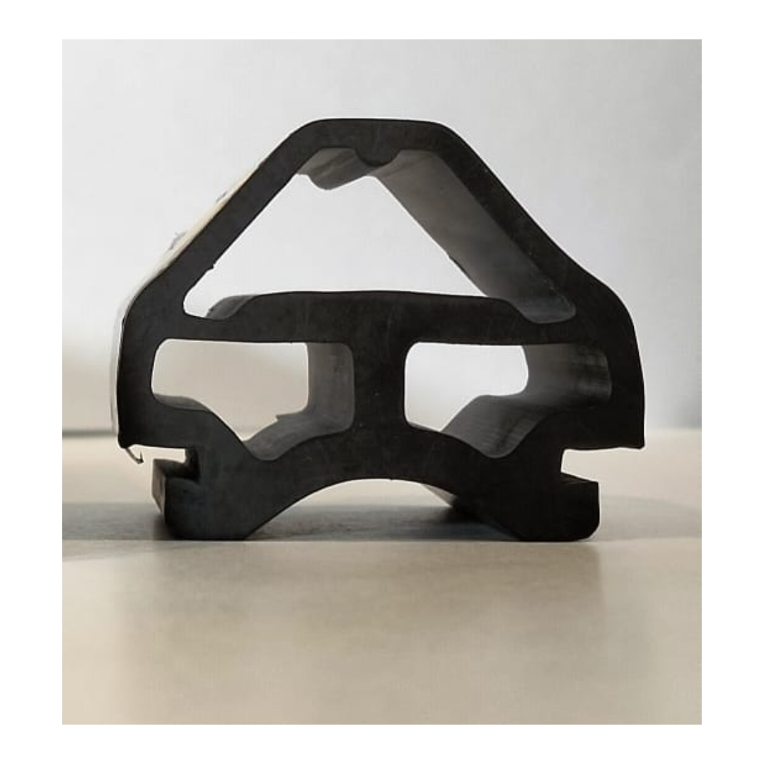 Metro Railway Rubber Profile - Color: Black