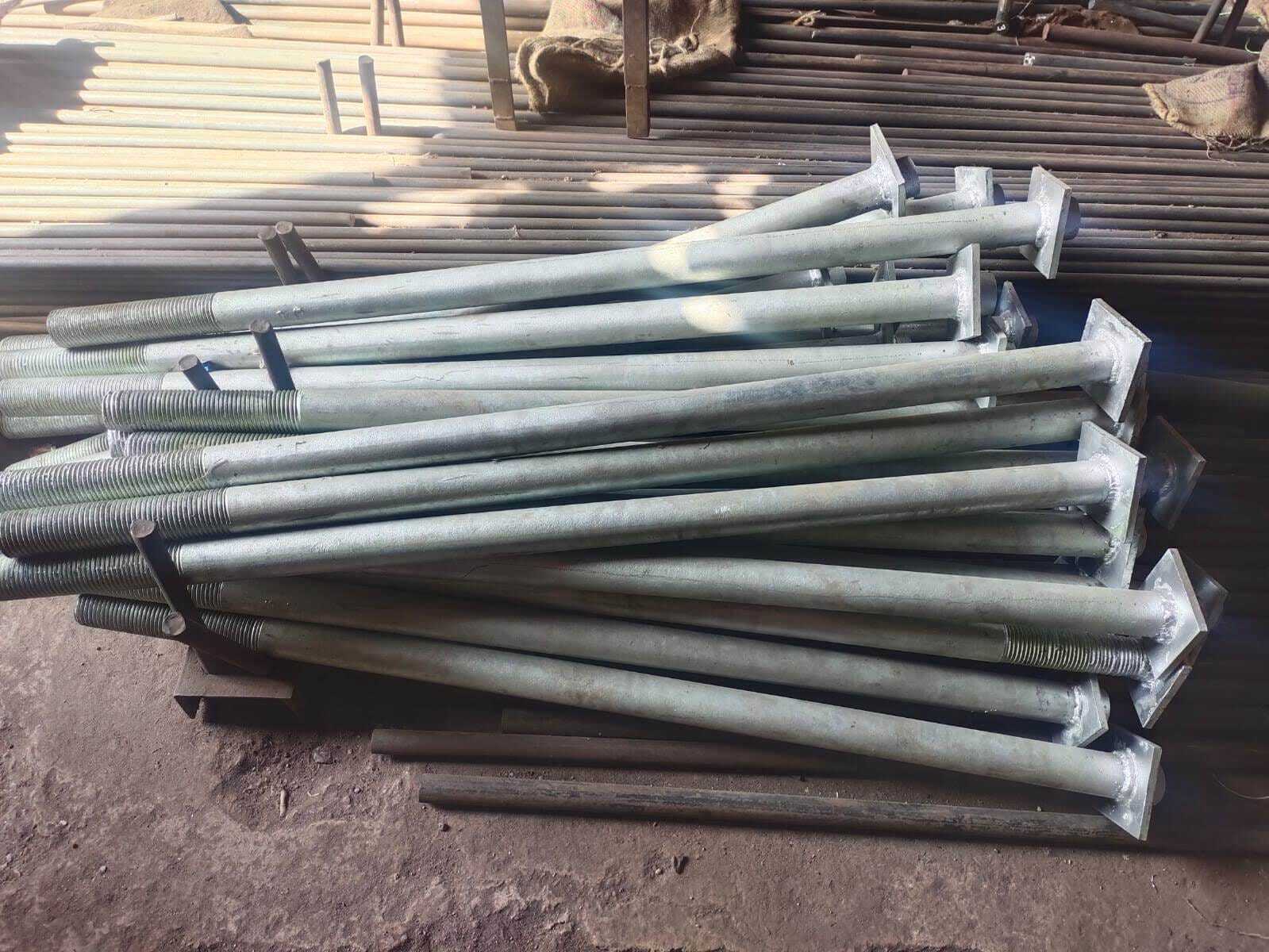 Mild Steel Bolt - High Strength Forged, Foundation Support , Versatile Applications