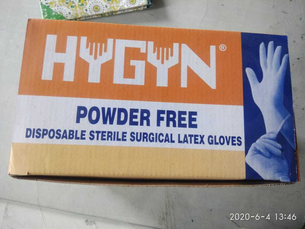 Sterile Surgical Gloves Powder Free - Color: Pale Yellow