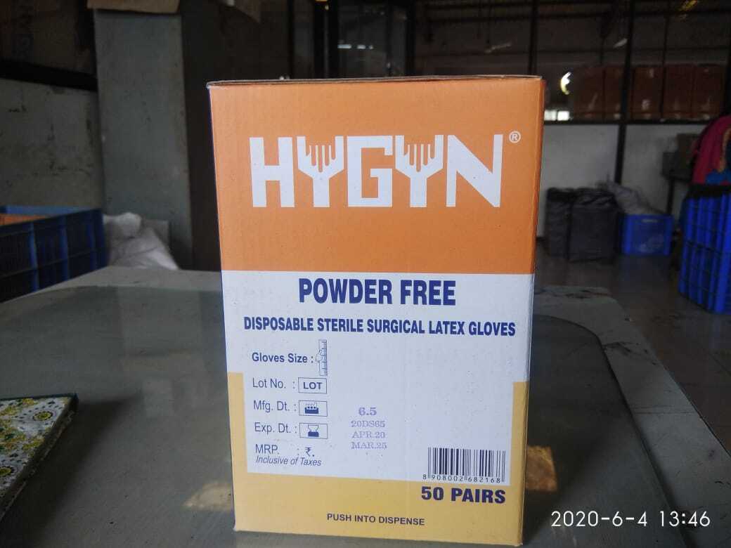 Sterile Surgical Gloves Powder Free - Color: Pale Yellow