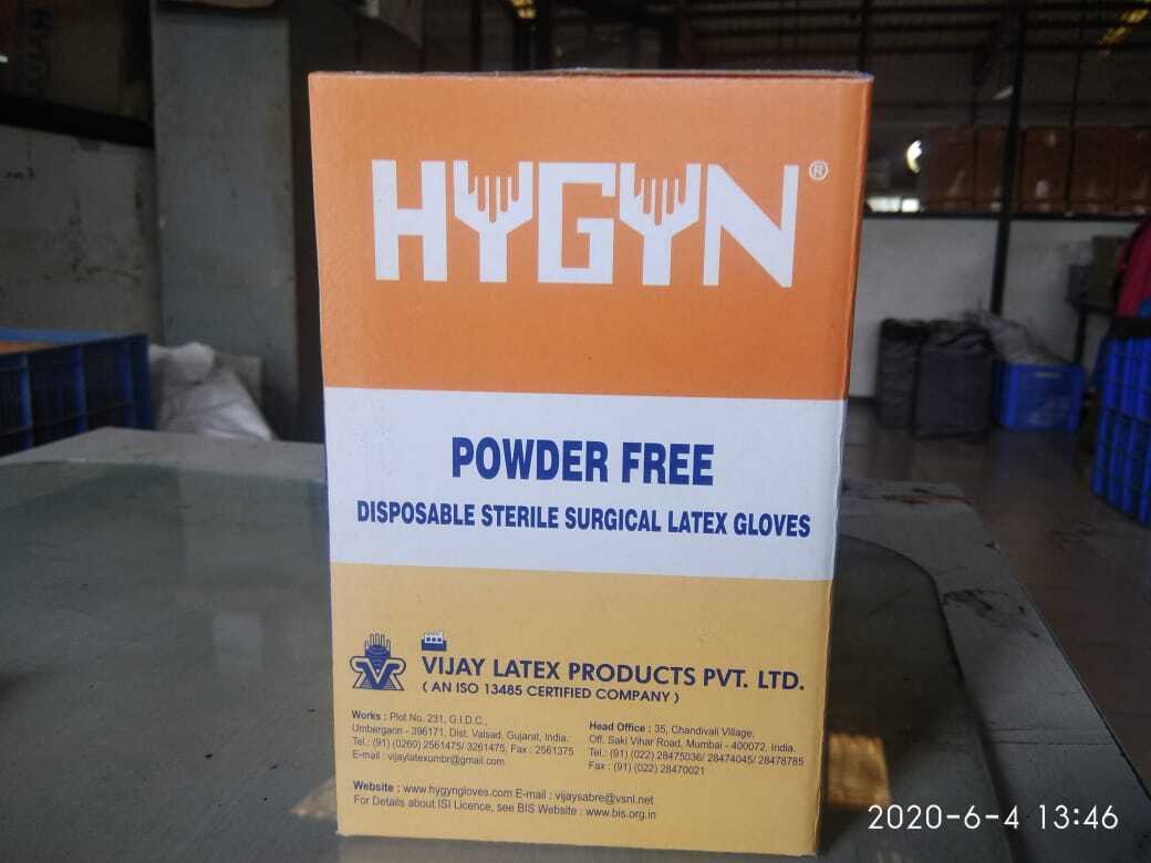 Sterile Surgical Gloves Powder Free - Color: Pale Yellow