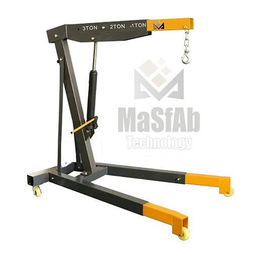 Hydraulic Floor Crane - Material: Iron