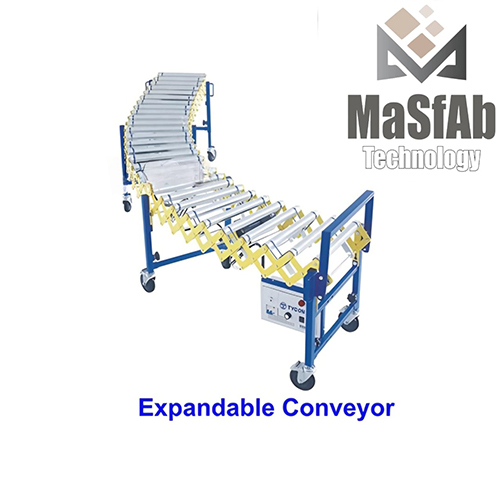 Expandable Conveyor - Durable Steel, Adjustable Length Up to 30 Feet | Easy to Use, Versatile Transport Solution