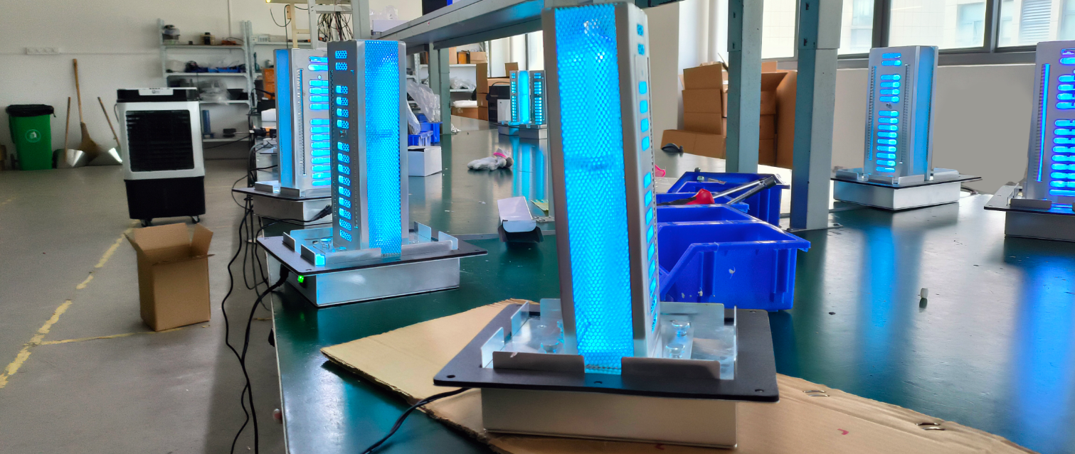Semi-automatic Uv Light In Duct For Hvac Ventilation System