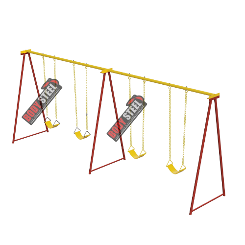 Body Steel Four Seater Swing Ba-107 - Durable Outdoor Design For Kids And Adults, Ideal Playground Equipment