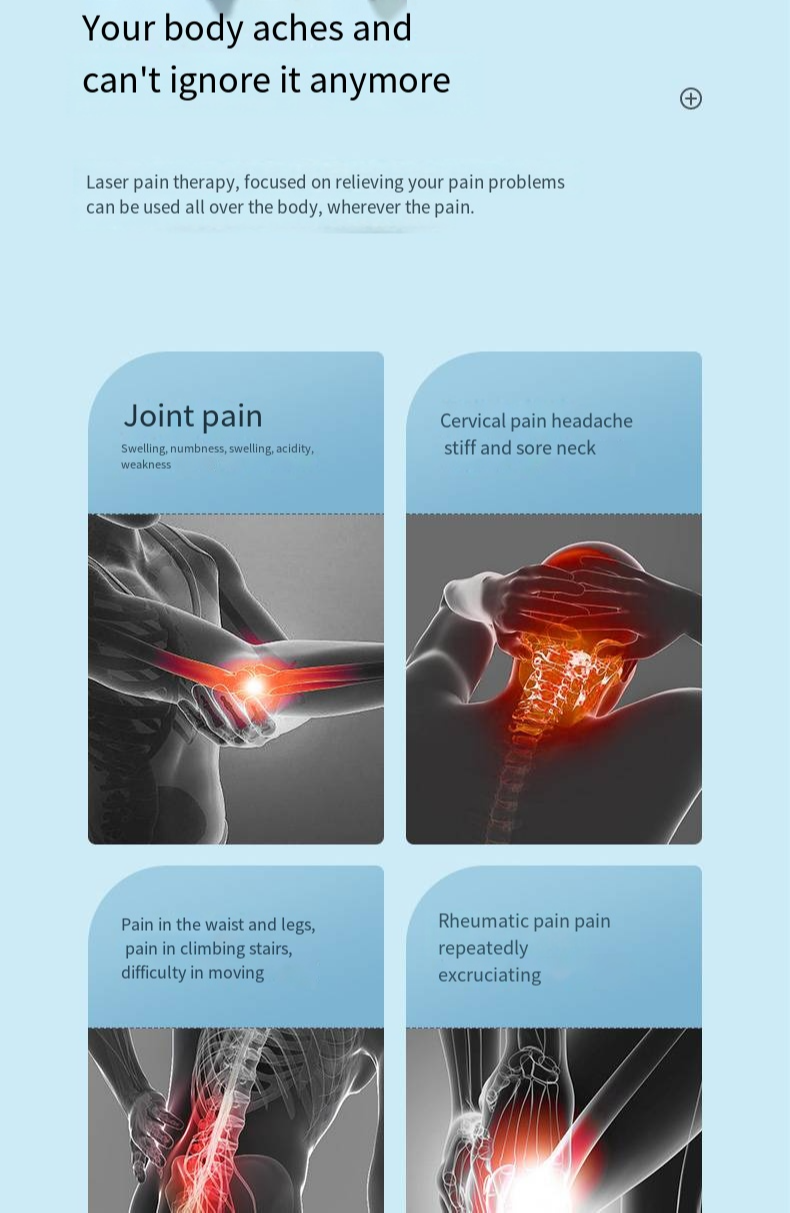 Laser Therapy Device, 650nm&808nm Light Therapy, For Body Arthritis Physiotherapy,