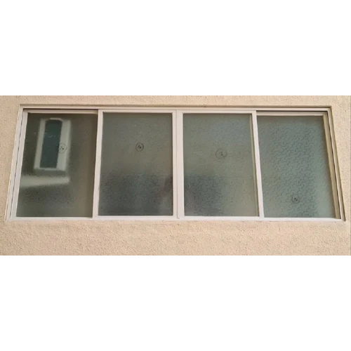 4 Track Aluminium Sliding Window - Aluminium Alloy, 22 MM, Various Colors | Polished Finish, Fiberglass Screen Netting, Smooth Operation